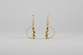 Gold-Plated D-Shape Dangle Earrings