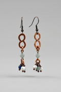 Copper Figure-8 Dangle Earrings