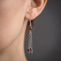 Silver Chain Dangle Earrings