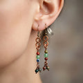 Copper Figure-8 Dangle Earrings II