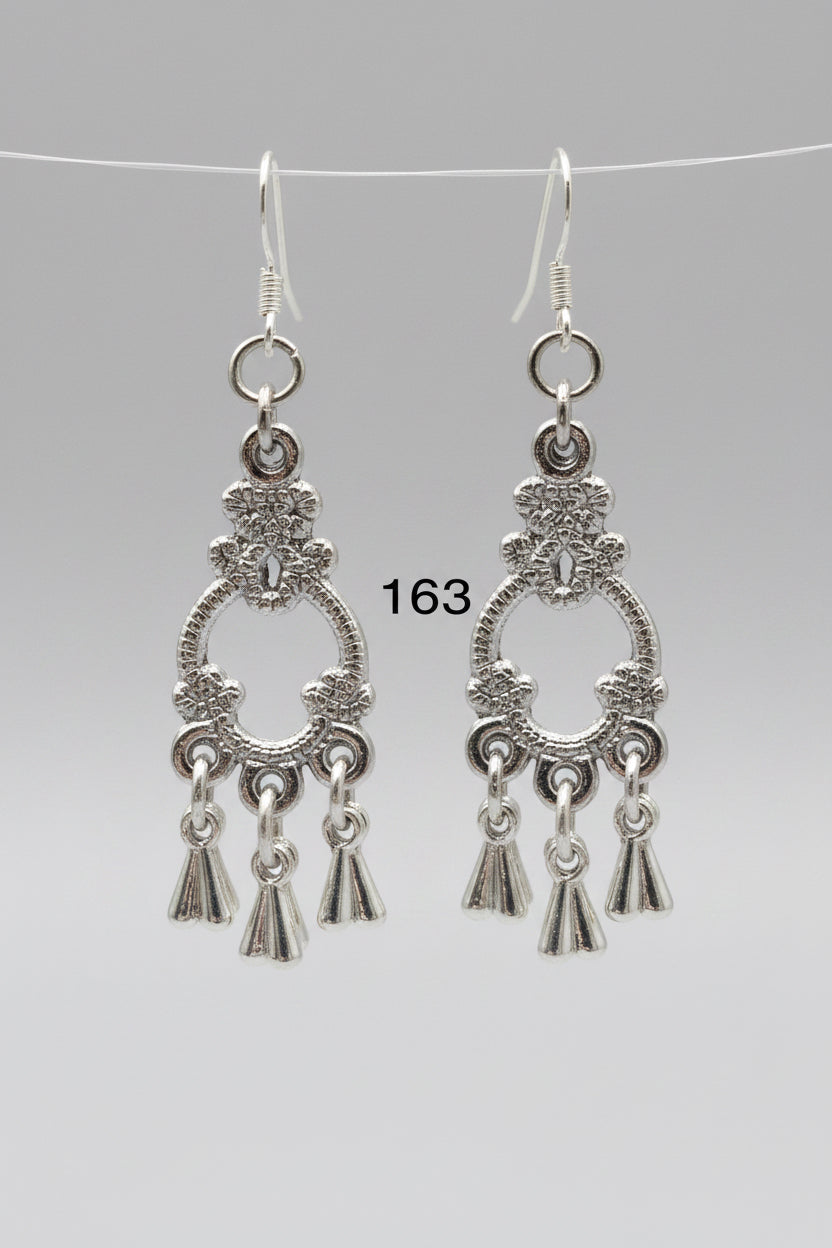Antique Silver Dangle Earrings