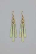 Brass and Copper Dangle Earrings