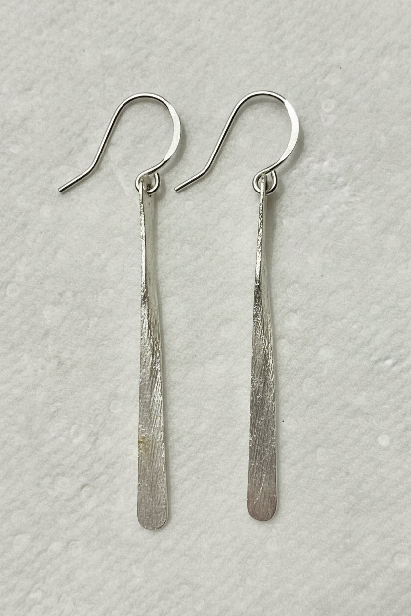 Sterling Silver Propeller Dangle Earrings — .925 Silver