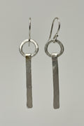 Heavy Gauge Sterling Silver Dangle Earrings — .925 Silver, 10 & 18 Gauge Wire