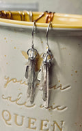 .925 Sterling Silver 4-Dangle Earrings